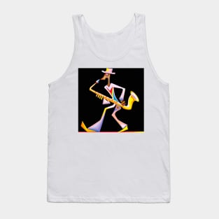 Saxophone Space Visitor Tank Top